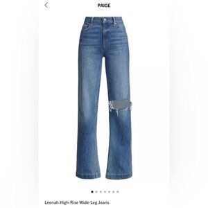 Leenah High-Rise Wide-Leg Jeans.